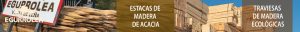 Estacas y traviesas de madera